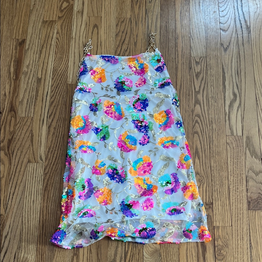 Colorful Floral Mini Dress